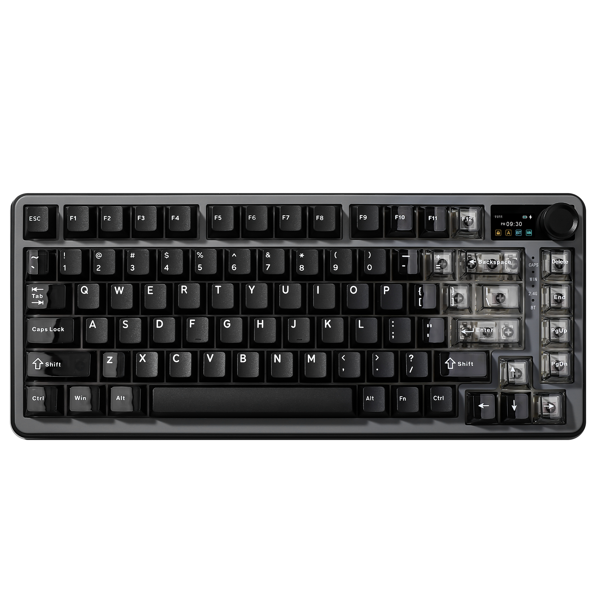 Keyboard Gaming Transparent - YUNZII B75 PRO MAX Wireless Mechanical