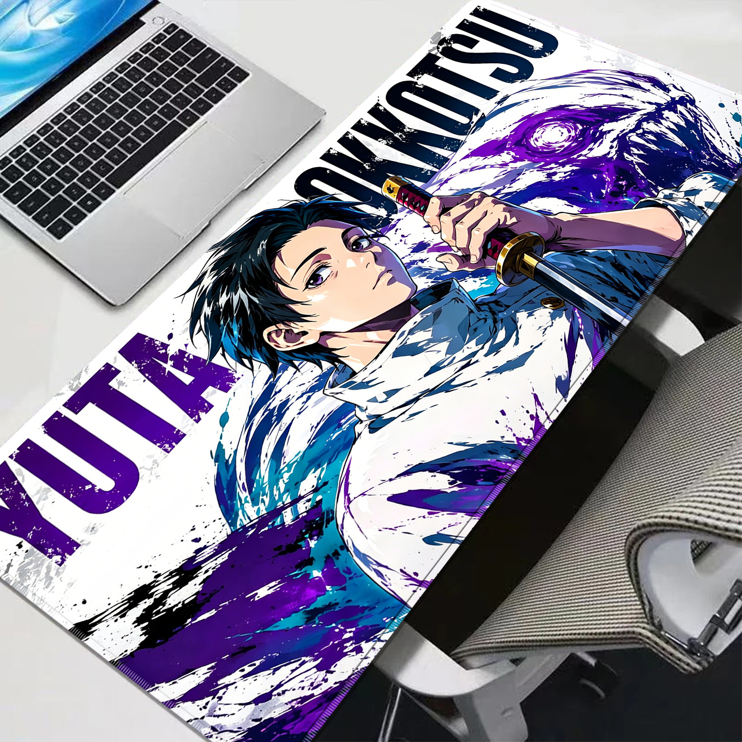 Gaming Keyboard Easy To Clean - HD Anime Purple Mouse Pads Yuta