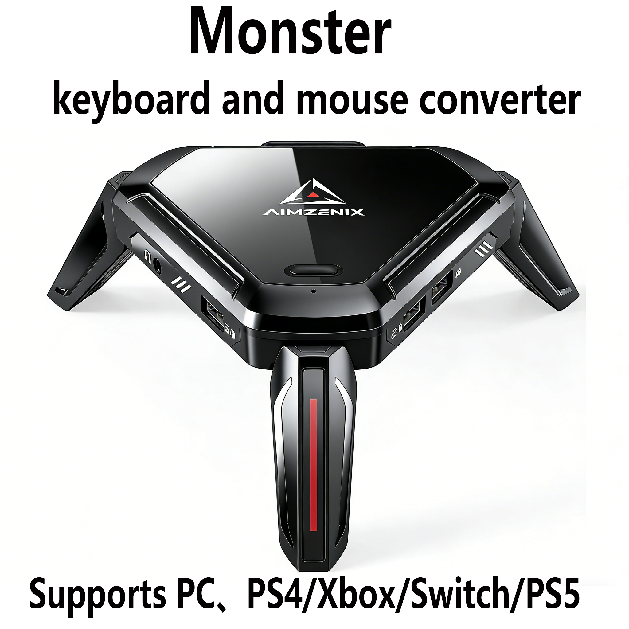 Gaming Keyboard And Mouse For Xbox - AIMZENIX AX600 MONSTER Pro Keyboard &