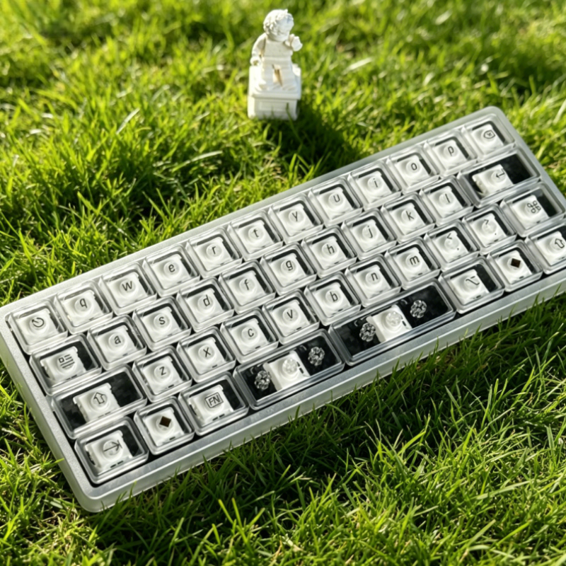 Keyboard Gaming Transparent - LCK Transparent 40S Theme Keycaps PBT