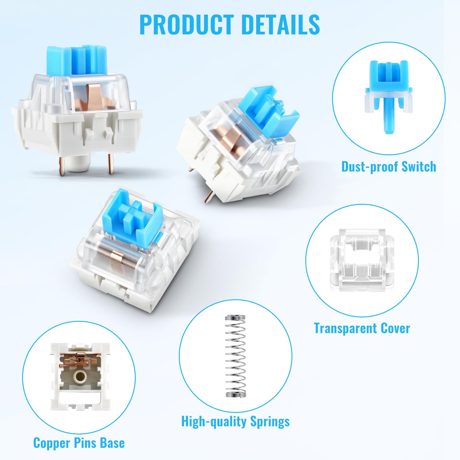 3 Pin Tactile Keyboard Switche - Switch Opener Tool のレビューと価格