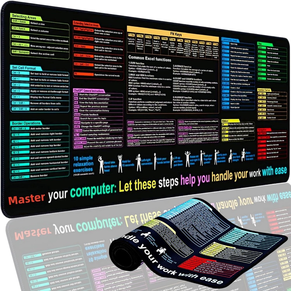 XL Excel Formulas and Shortcut - Gaming Keyboard And Mouse のレビューと価格