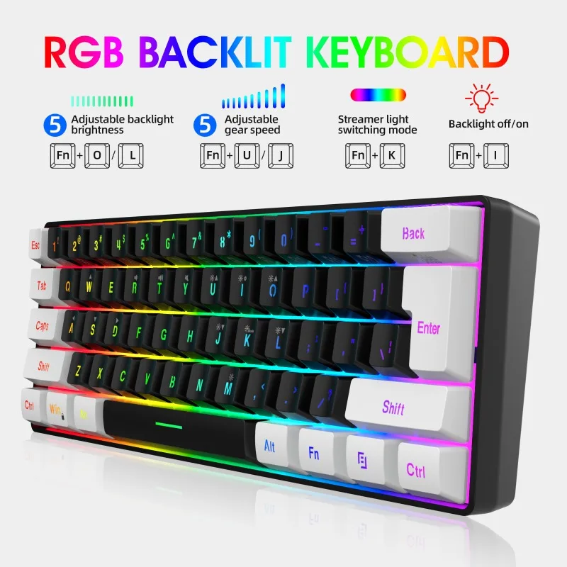 Keyboard and Mouse 60% Compute - Gaming Keyboard And Mouse Combo のレビューと価格