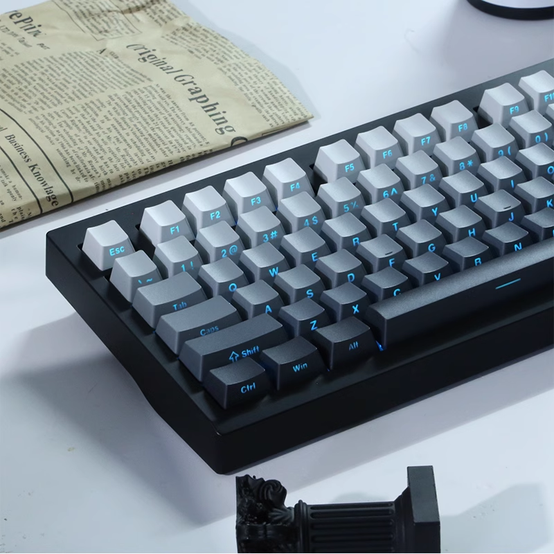 Gradient Gray Side Printed Shi - Gaming Keyboard Typewriter のレビューと価格