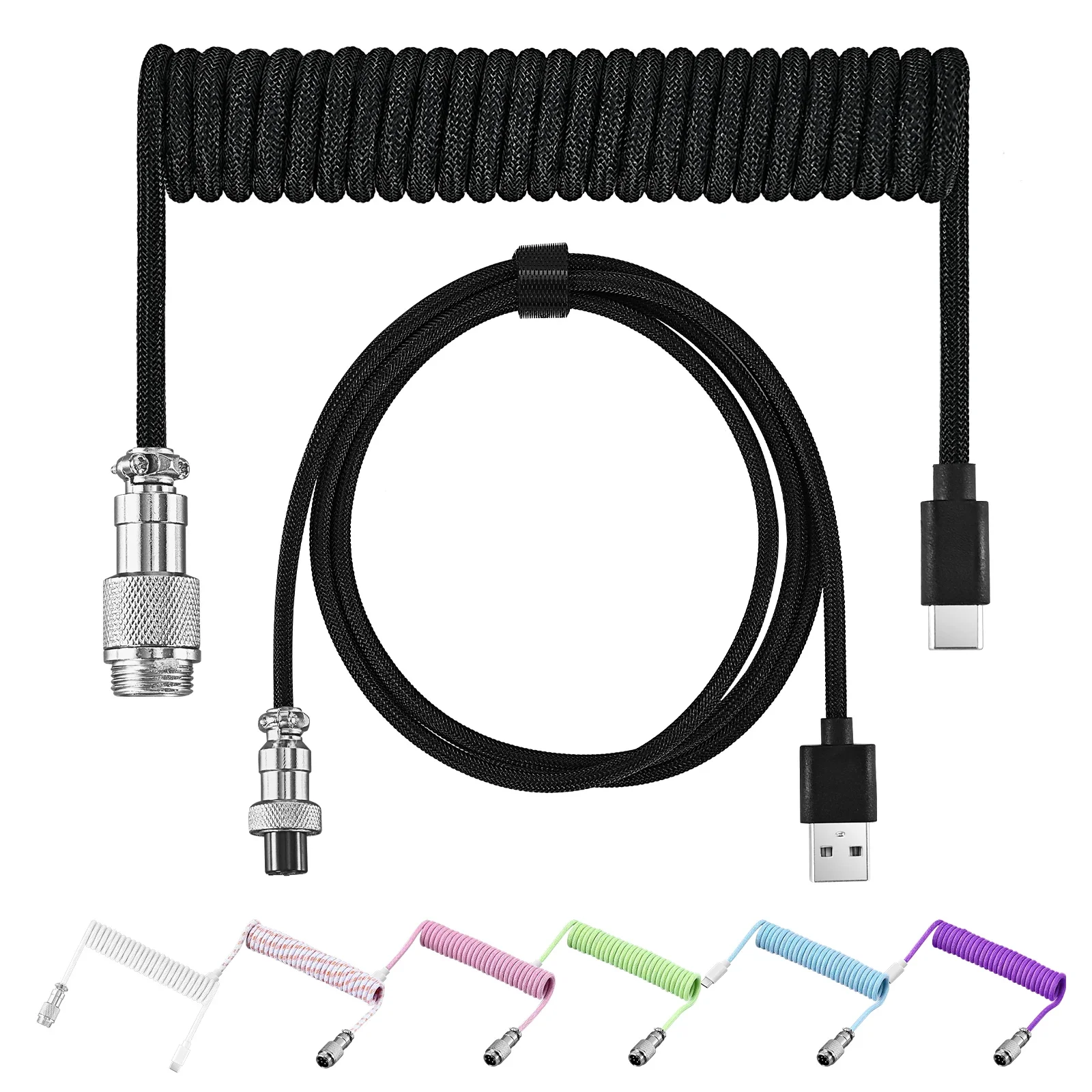 New Type C Coiled Cable USB Av - Coiled Usb Cable のレビューと価格