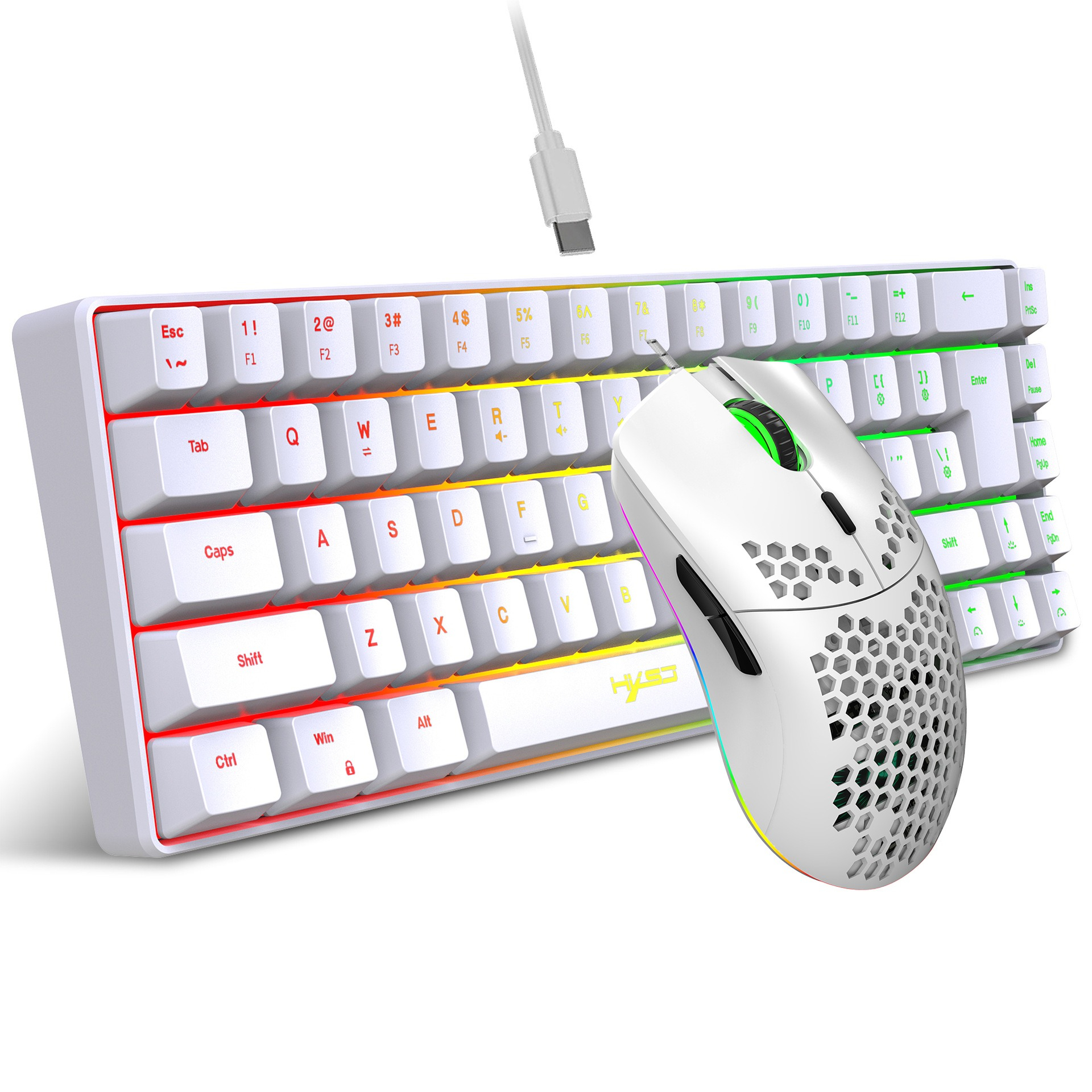 Keyboard and Mouse 68key Wired - Gaming Keyboard Bundle のレビューと価格