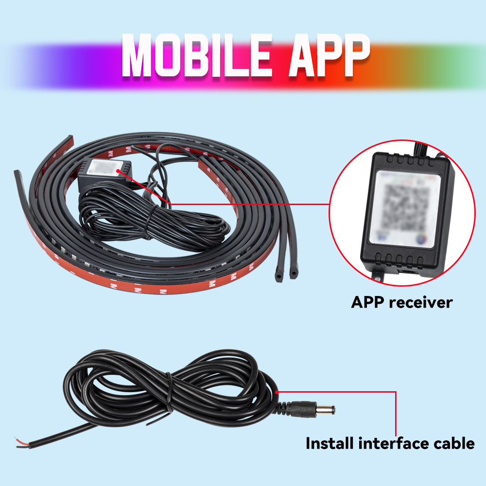 Car Underglow Flexible LED Str - Rgb Underglow Strip のレビューと価格