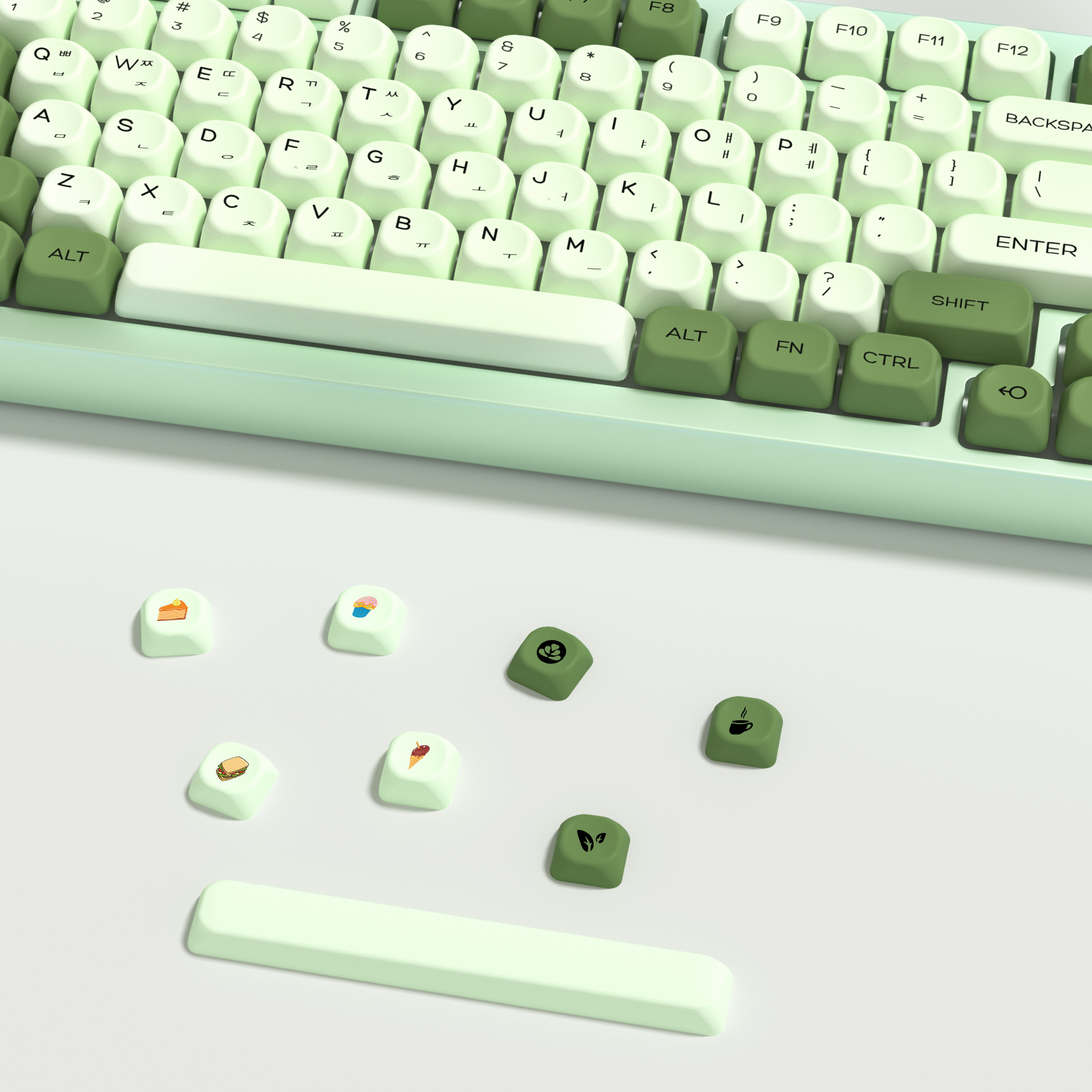 KBDiy Matcha Korean Keycap Gre - Gaming Keyboard No Number Pad のレビューと価格