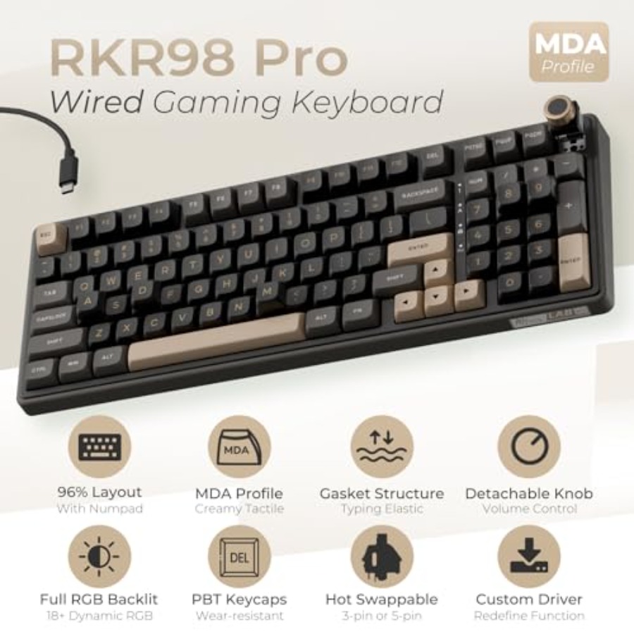 Gaming keyboard with gasket mo - Gaming Keyboard No Number Pad のレビューと価格