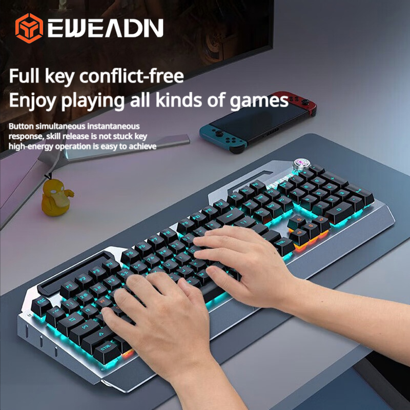 EWEADN TK900 Mechanical Keyboa - Keyboard Gaming Blue Switch のレビューと価格