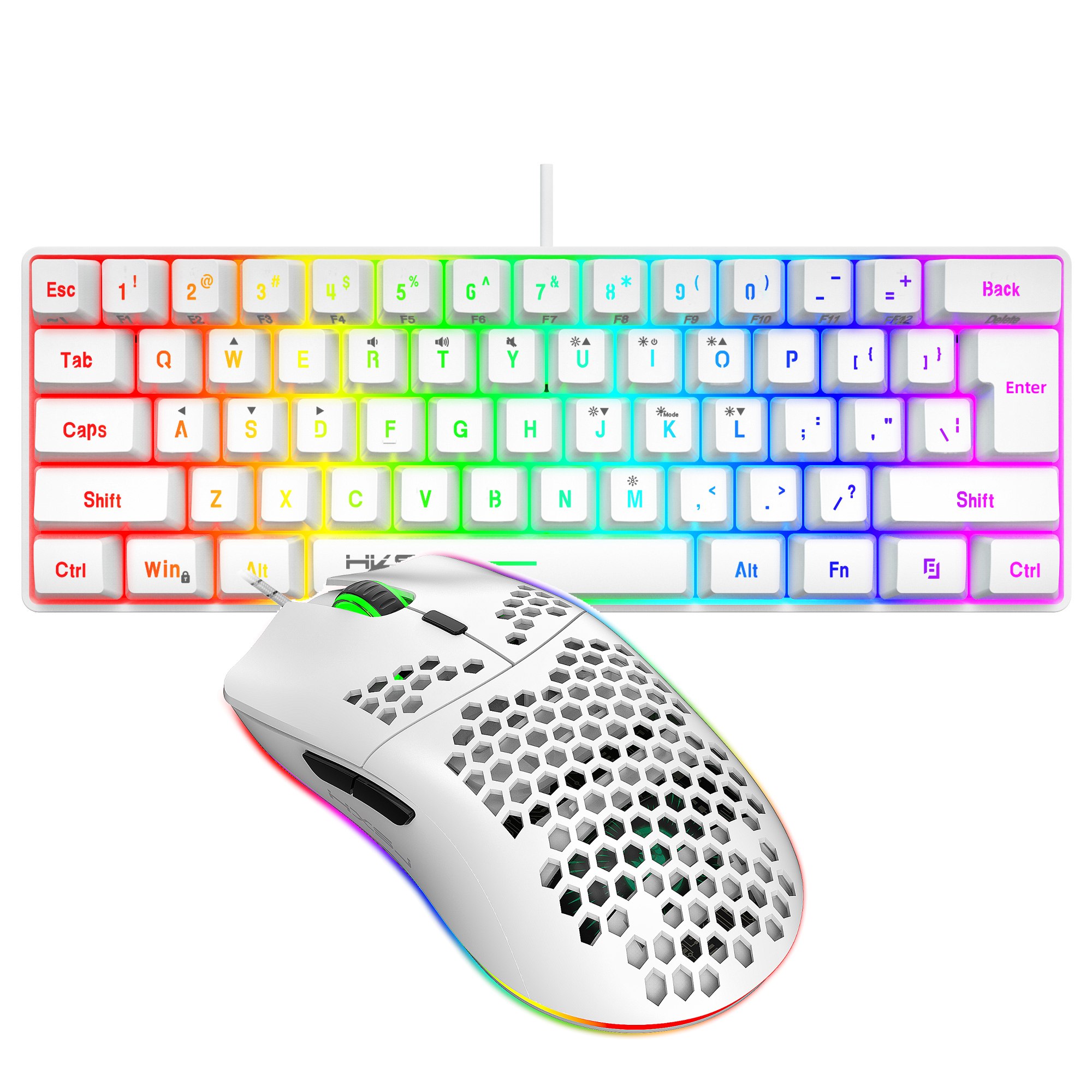 Hot selling HXSJ 61 keys V700  - Gaming Keyboard And Mouse Combo のレビューと価格