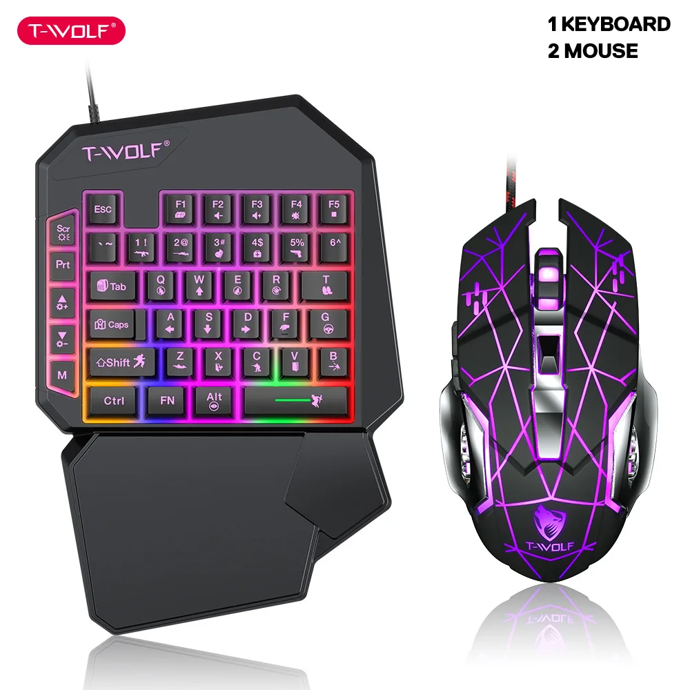 T-WOLF TF900 One Handed Keyboa - Gaming Keyboard Mobile のレビューと価格