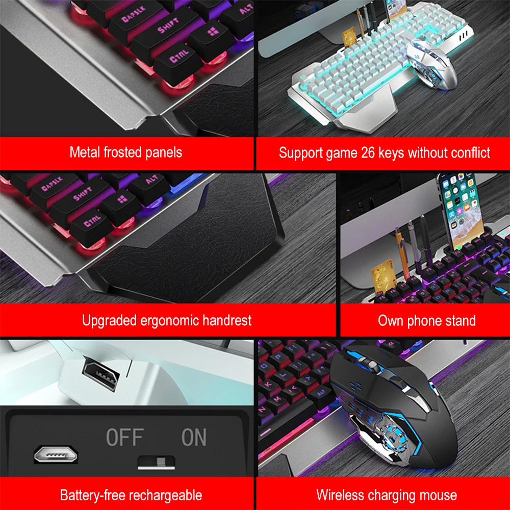 K680 Rechargeable 2.4G wireles - Gaming Keyboard Mini のレビューと価格