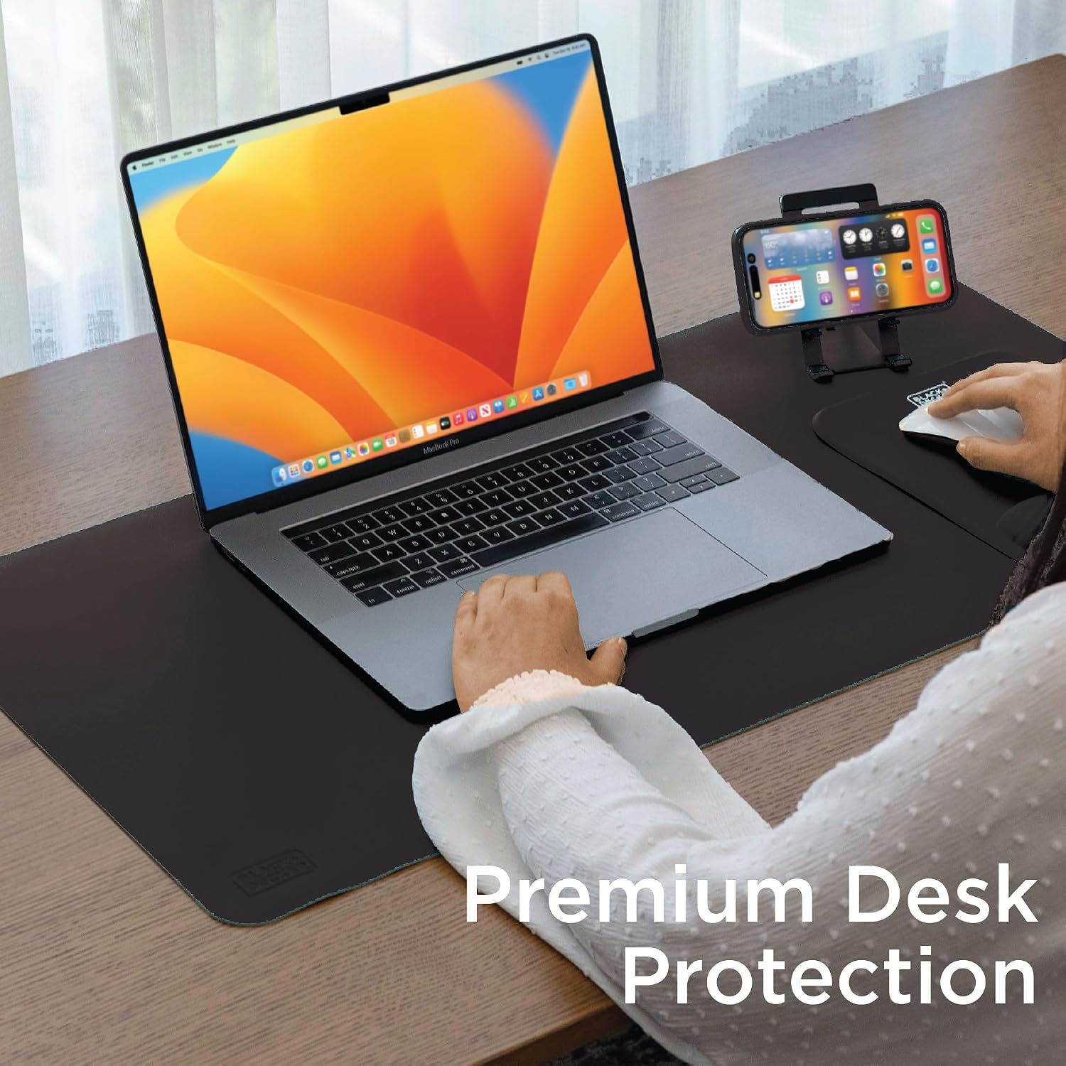 Faux Leather Desk Mat for Keyb - Gaming Keyboard And Mouse のレビューと価格