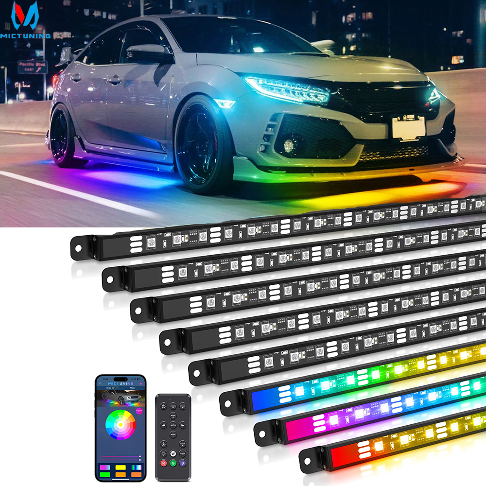 MICTUNING N8 Car Underglow Lig - Rgb Underglow Strip のレビューと価格