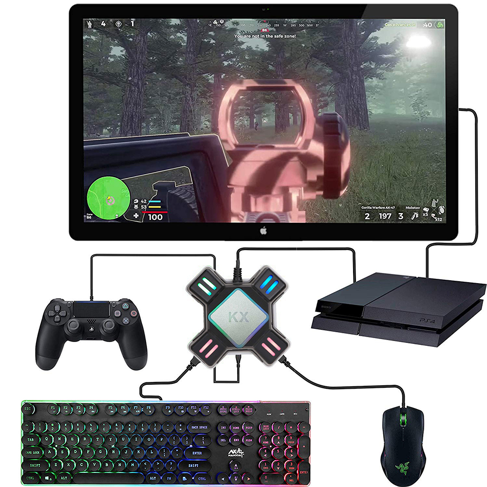 KX Adapter for PS4 Controller  - Gaming Keyboard And Mouse For Xbox のレビューと価格
