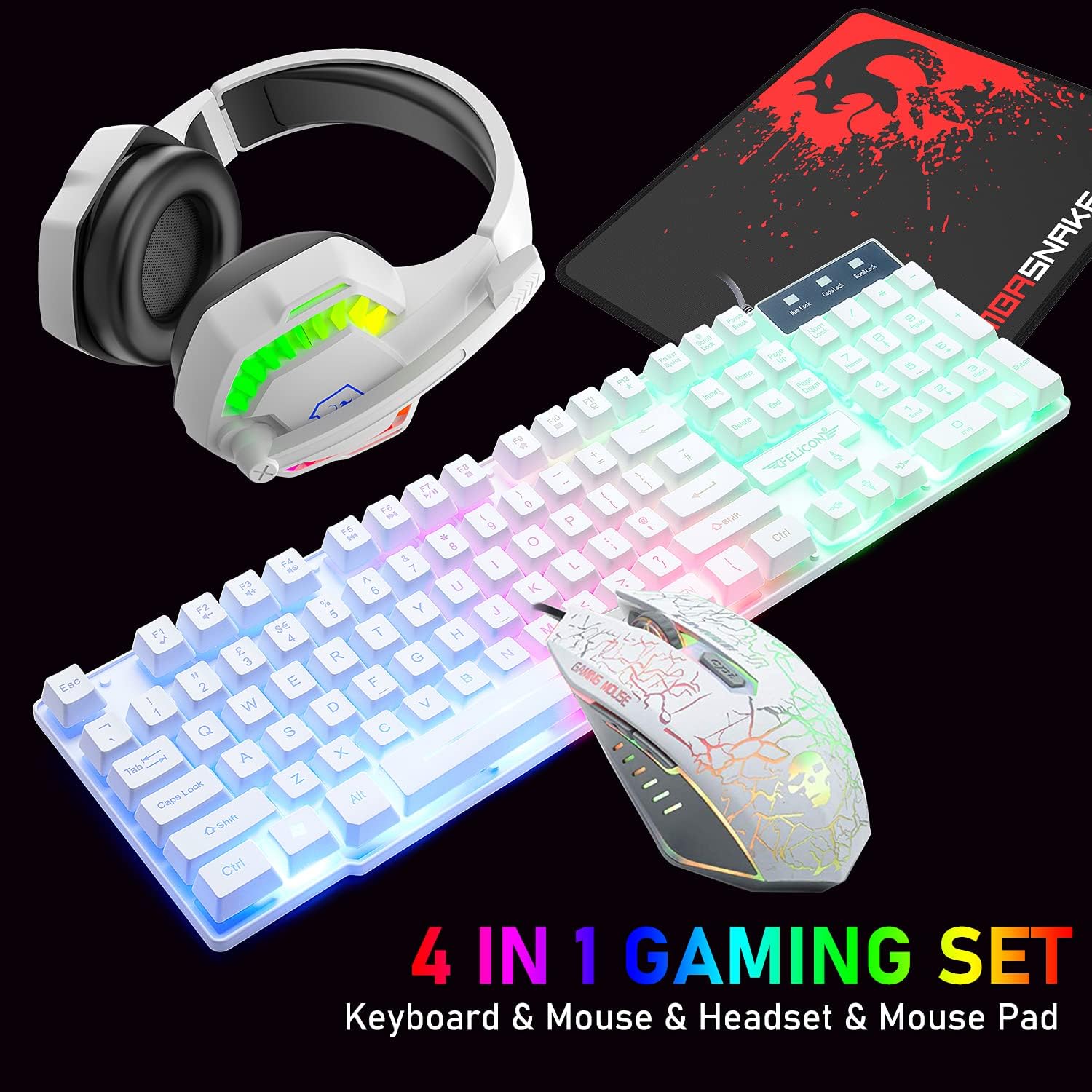MAMBASNAKE T11 UK 100% Gaming  - Gaming Keyboard And Mouse Combo のレビューと価格