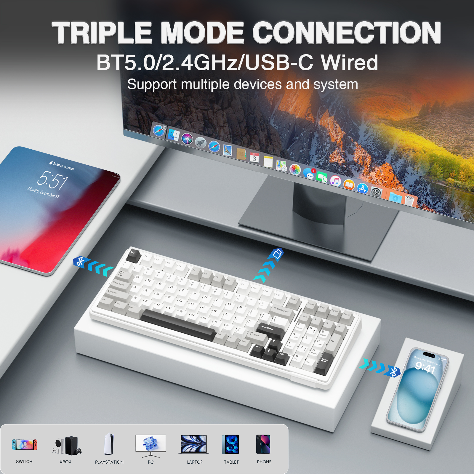 AULA F99 Machanical Keyboard B - Gaming Keyboard Mobile のレビューと価格