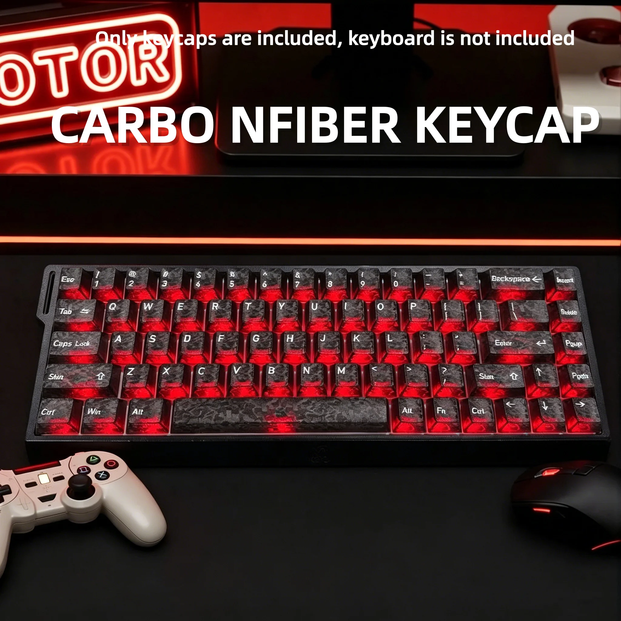 2026 New Forged Carbon Fiber T - Keyboard Gaming Transparent のレビューと価格