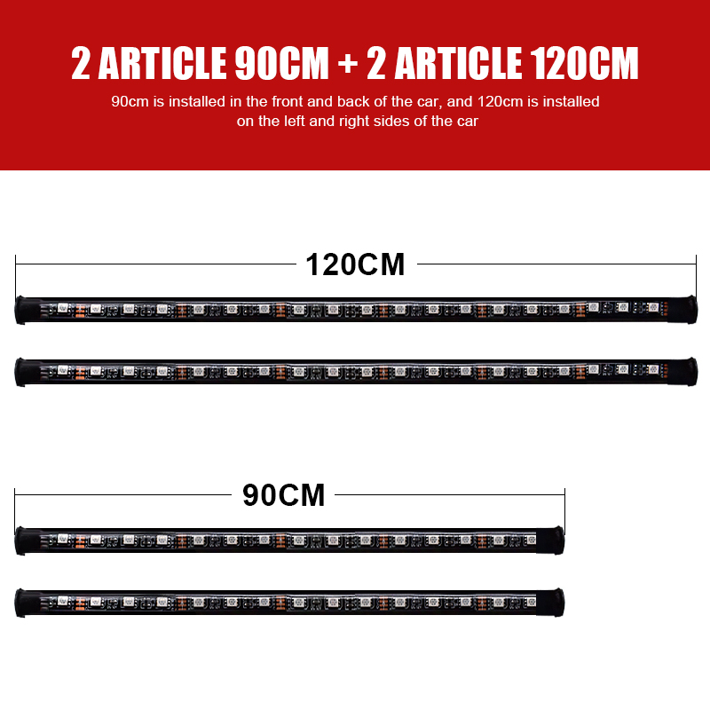 Under Car LED Lights Underglow - Rgb Underglow Strip のレビューと価格