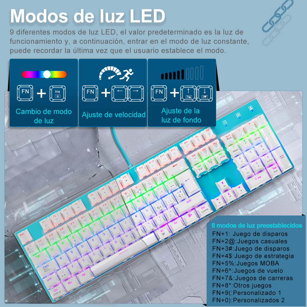 E-YOOSO Z88 Rainbow FALCON USB - Keyboard Gaming Blue Switch のレビューと価格