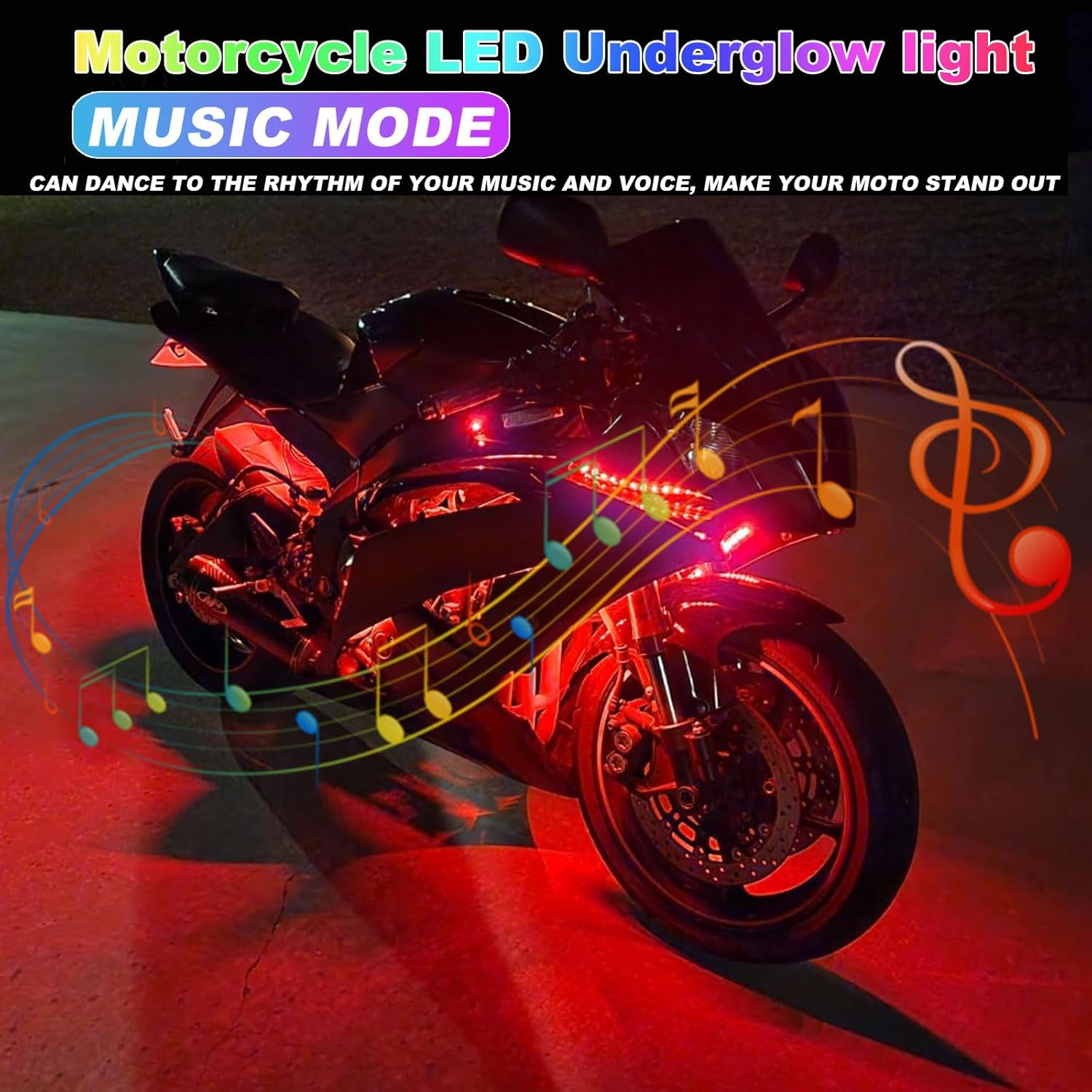 12in1 New Motorcycle Atmospher - Rgb Underglow Strip のレビューと価格