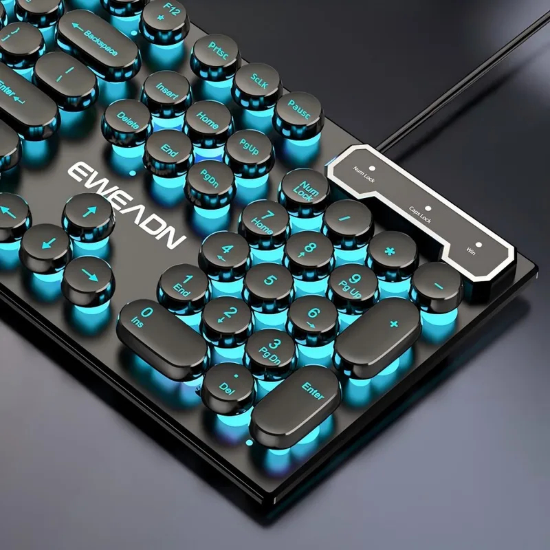 Retro Punk Mechanical Feel Key - Gaming Keyboard And Mouse のレビューと価格