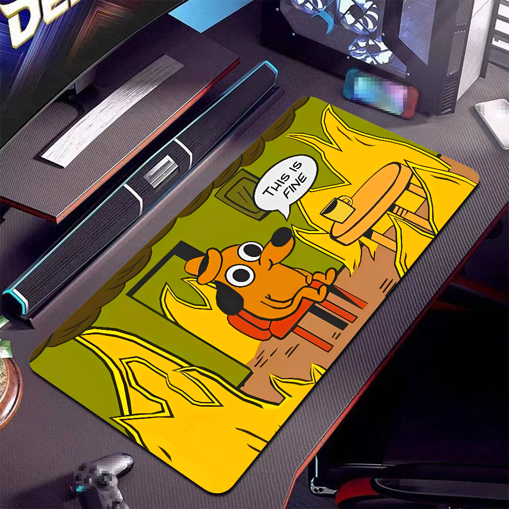 This Is Fine Dog Dachshund Mou - Gaming Keyboard And Mouse のレビューと価格