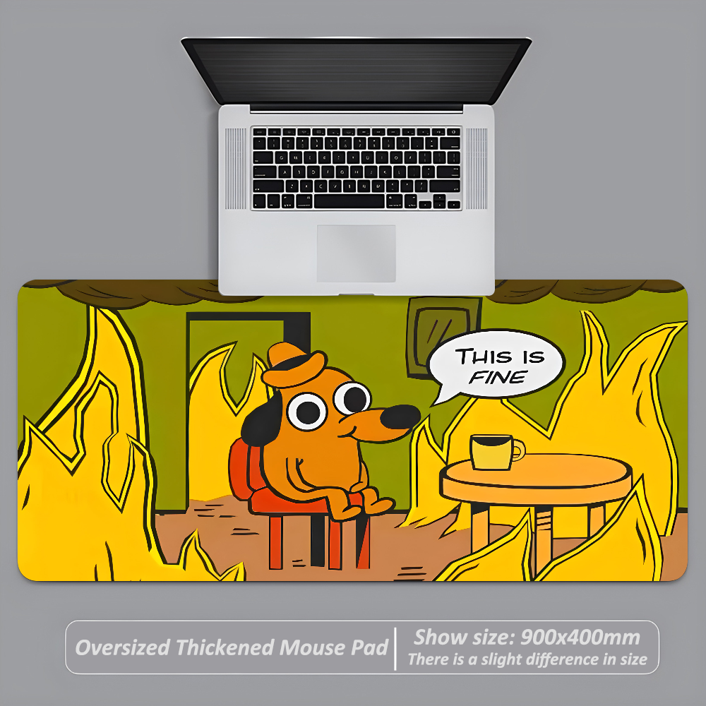 This Is Fine Dog Dachshund Mou - Gaming Keyboard And Mouse のレビューと価格