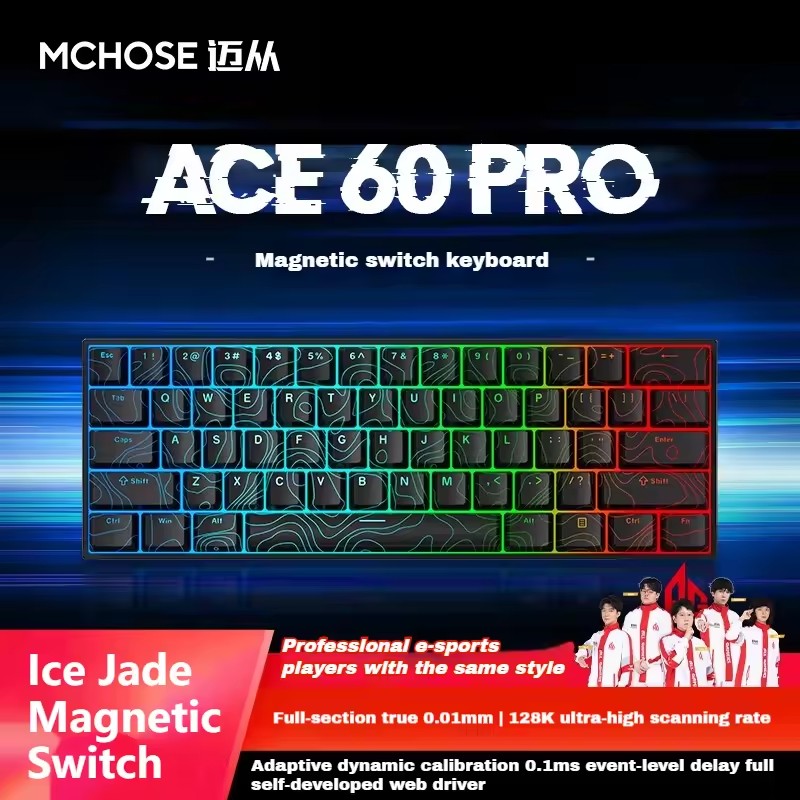 MCHOSE ACE60 Pro Mechanical Ke - Gaming Keyboard Bundle のレビューと価格