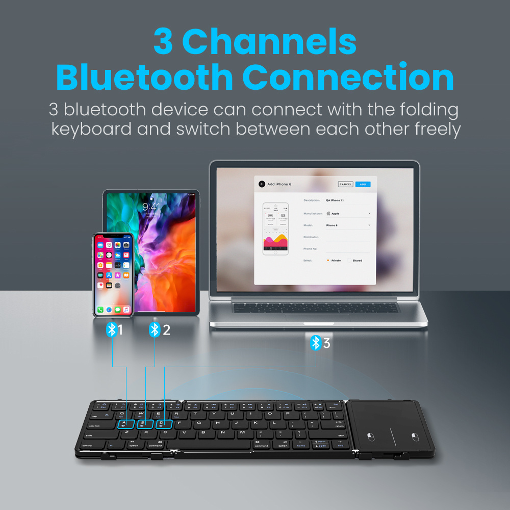 BOW Korea/Russia Wireless Fold - Gaming Keyboard No Number Pad のレビューと価格