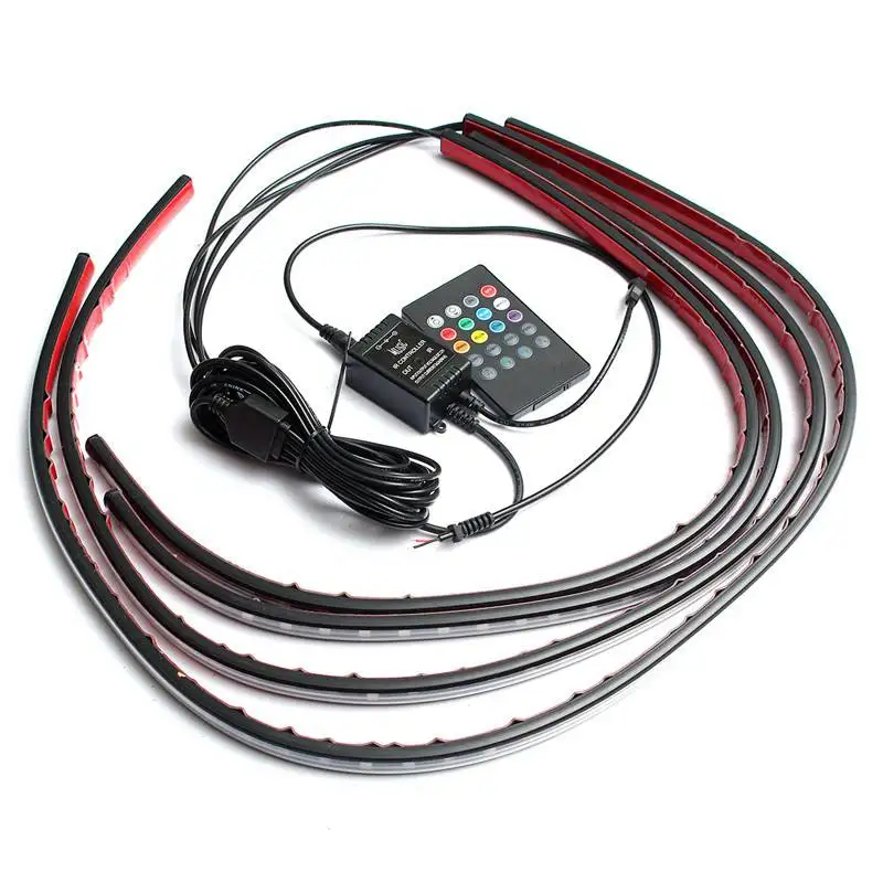 4x Waterproof RGB 5050 SMD Fle - Rgb Underglow Strip のレビューと価格