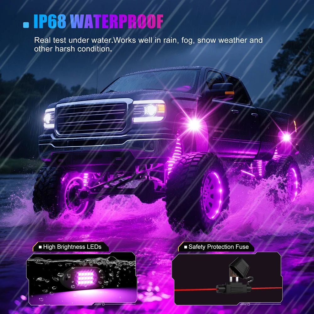 Symphony LED Car Underglow Lig - Rgb Underglow Strip のレビューと価格