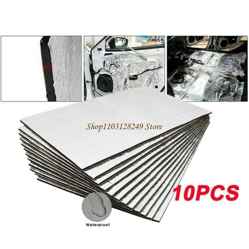 10Pcs Car Soundproofing Foam M - Foam Dampener Sheet のレビューと価格