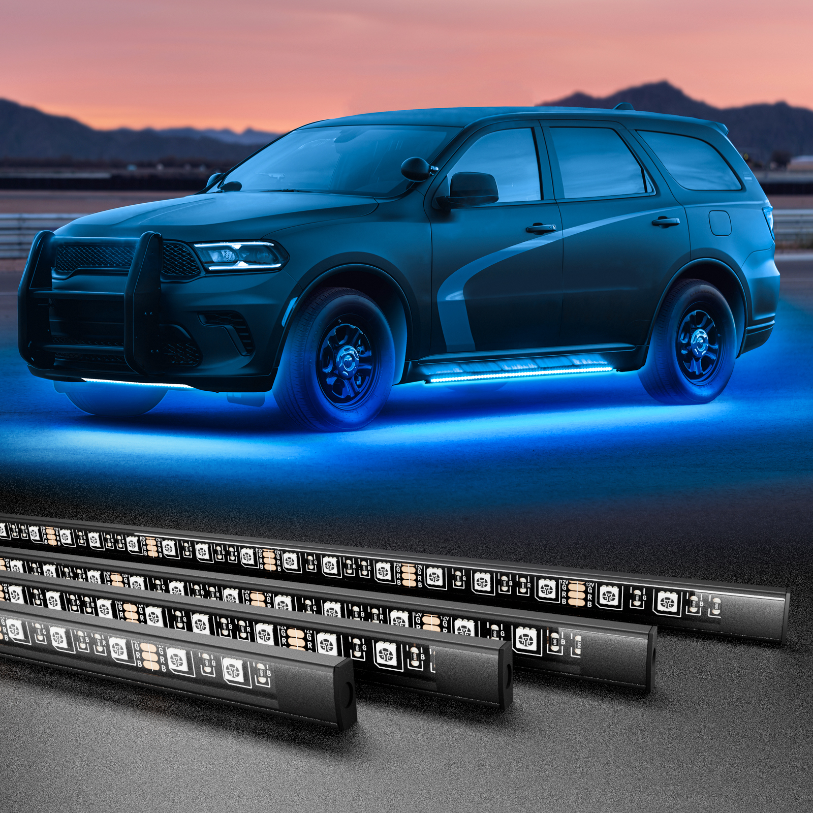 RGB Car Underglow Strip Lights - Rgb Underglow Strip のレビューと価格