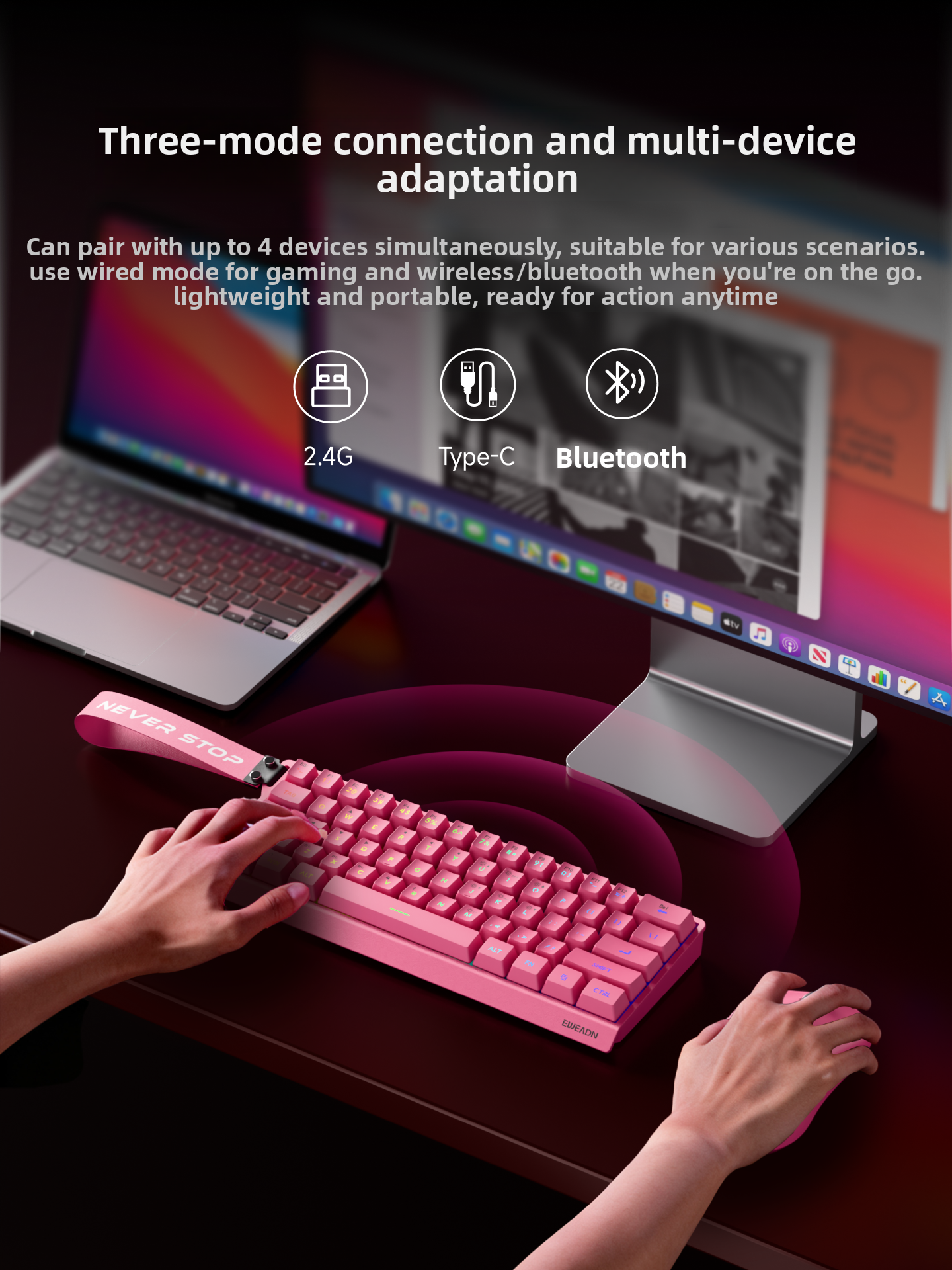 EWEADN F61 Wired Mechanical Ga - Gaming Keyboard Bundle のレビューと価格