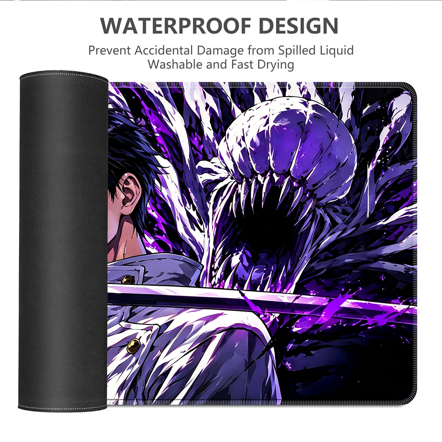HD Anime Purple Mouse Pads Yut - Gaming Keyboard Easy To Clean のレビューと価格