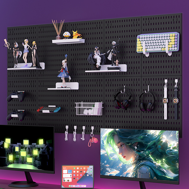 Adhesive Pegboard Shelf for Ga - Gaming Keyboard And Mouse のレビューと価格