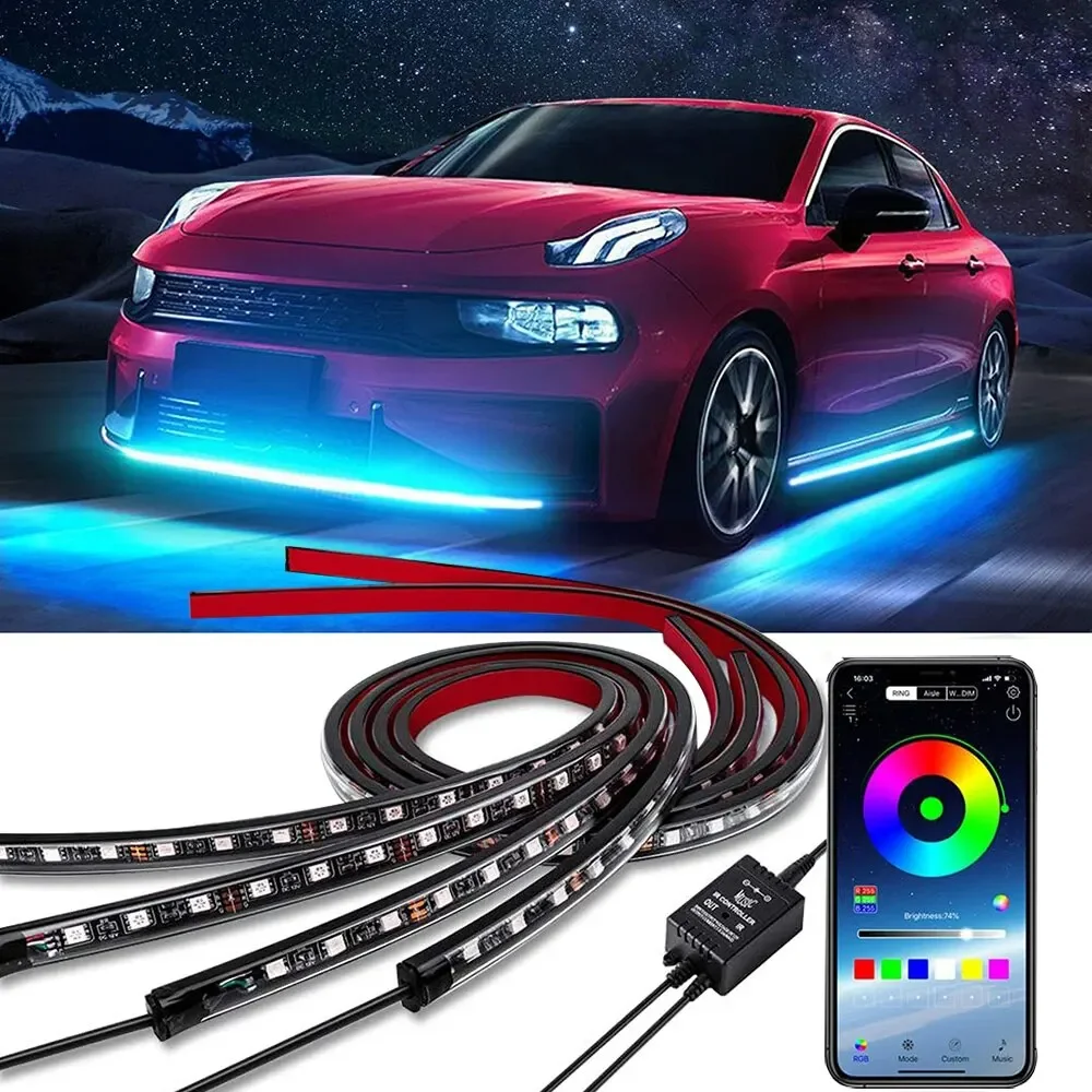 Neon LED RGB Car Underglow Bot - Rgb Underglow Strip のレビューと価格