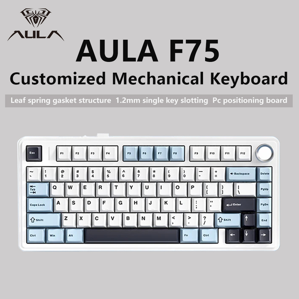 AULA F75 2.4G Wireless/Bluetoo - Keyboard Gaming Transparent のレビューと価格