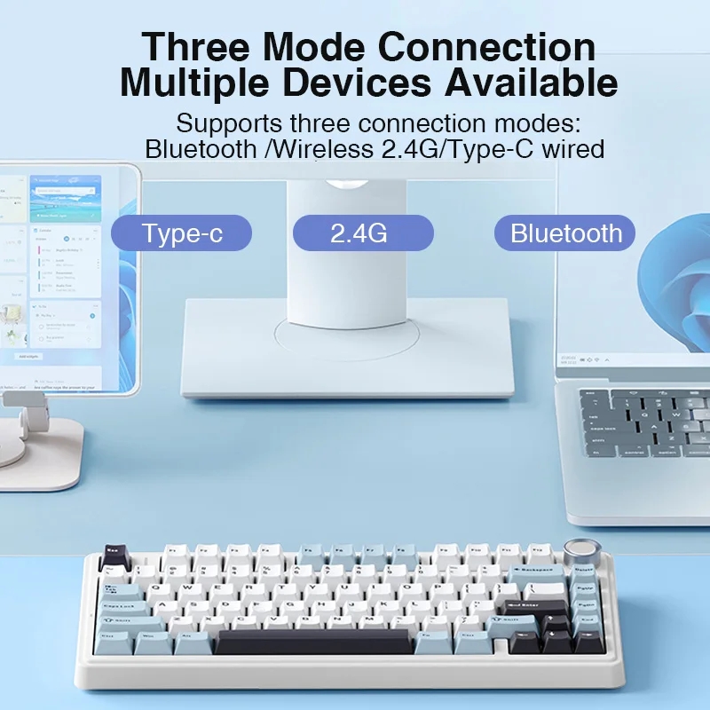 AULA F75 2.4G Wireless/Bluetoo - Keyboard Gaming Transparent のレビューと価格