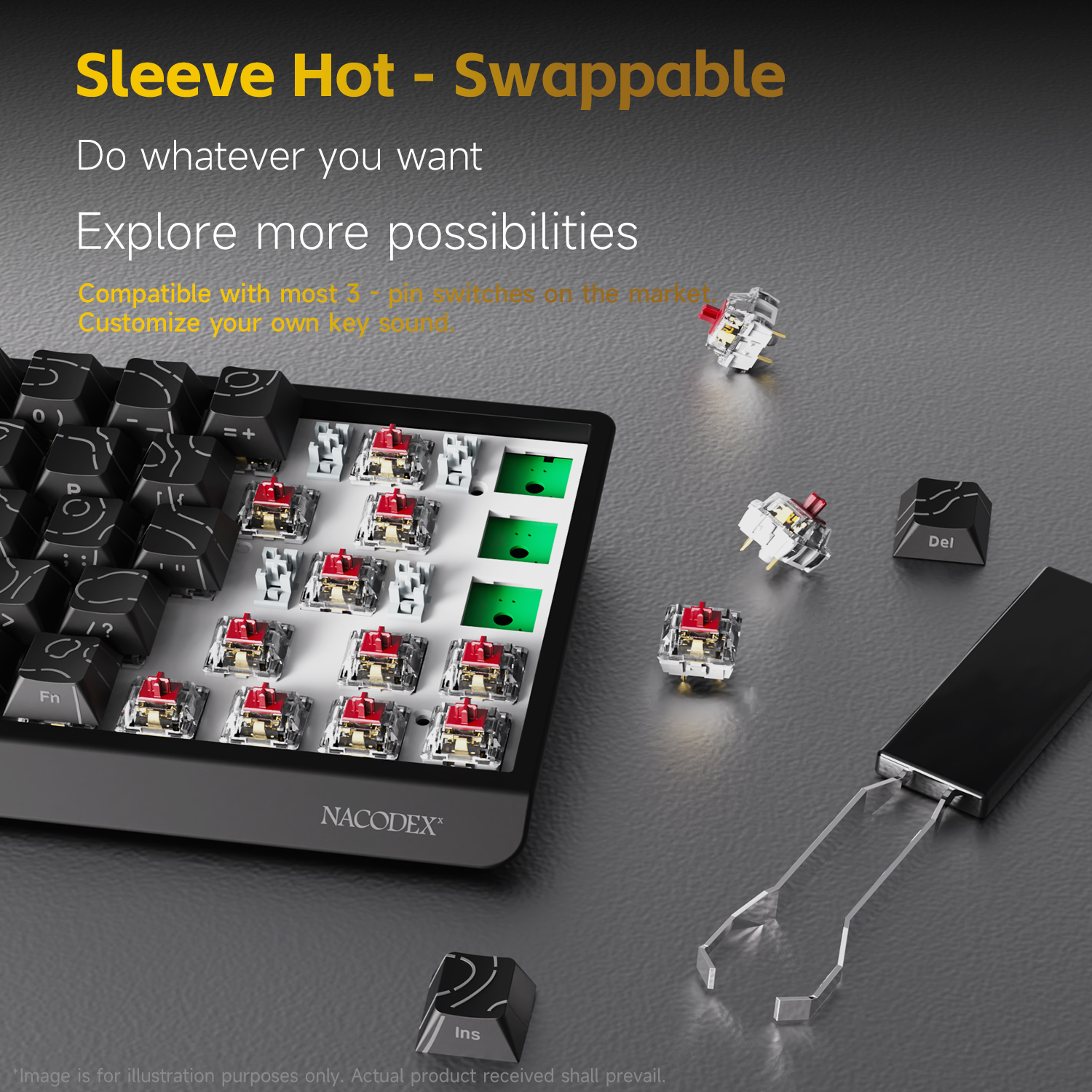 AJAZZ NK68V2 Single-Mode Wired - Keyboard Gaming Blue Switch のレビューと価格