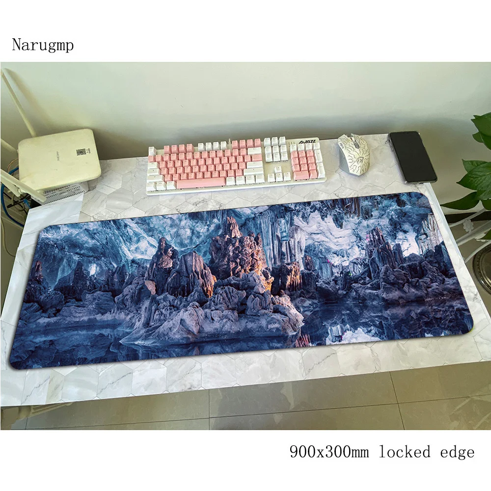 Caves mouse pad 90x30cm mousep - Gaming Keyboard Best のレビューと価格