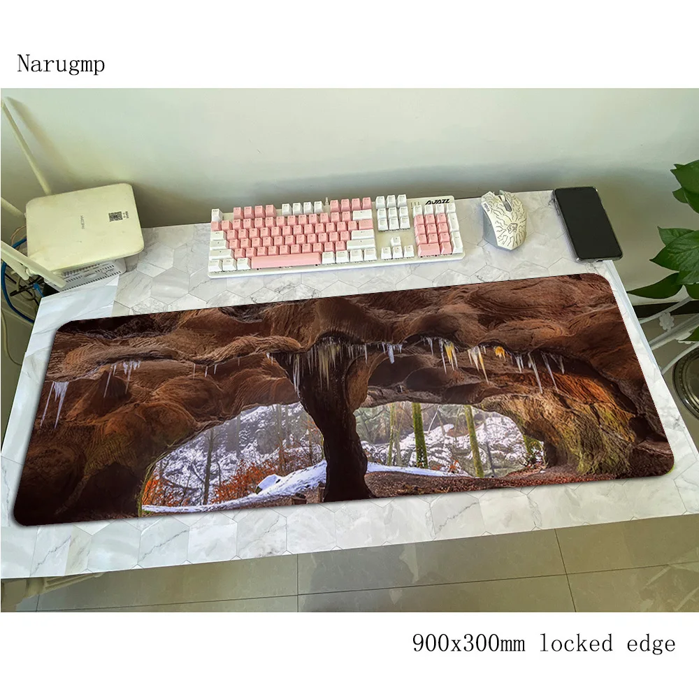 Caves mouse pad 90x30cm mousep - Gaming Keyboard Best のレビューと価格