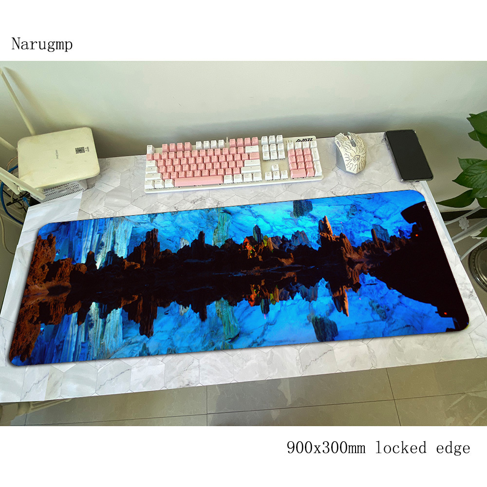 Caves mouse pad 90x30cm mousep - Gaming Keyboard Best のレビューと価格