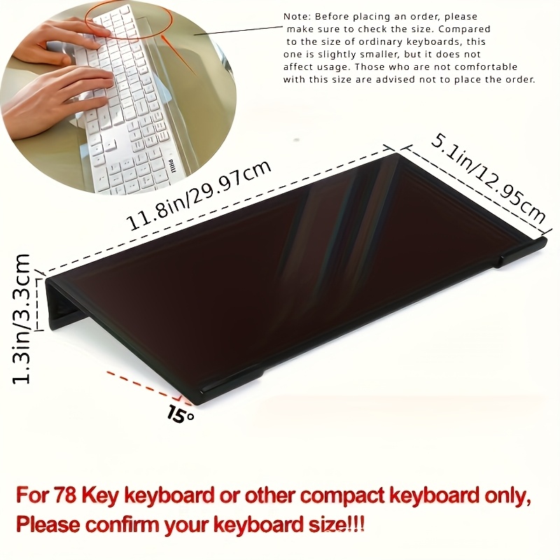 Acrylic keyboard stand, transp - Keyboard Gaming Transparent のレビューと価格