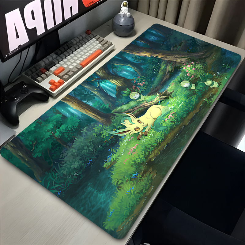 Mouse Pad Gamer P-pokemon Leaf - Gaming Keyboard Easy To Clean のレビューと価格