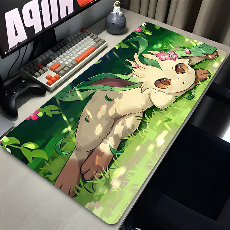 Mouse Pad Gamer P-pokemon Leaf - Gaming Keyboard Easy To Clean のレビューと価格