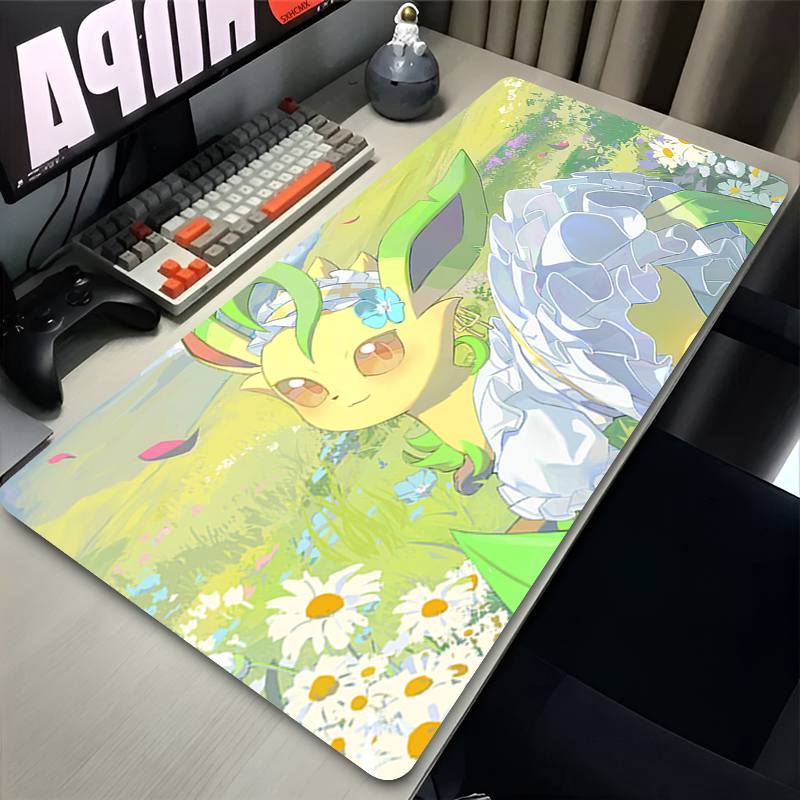 Mouse Pad Gamer P-pokemon Leaf - Gaming Keyboard Easy To Clean のレビューと価格