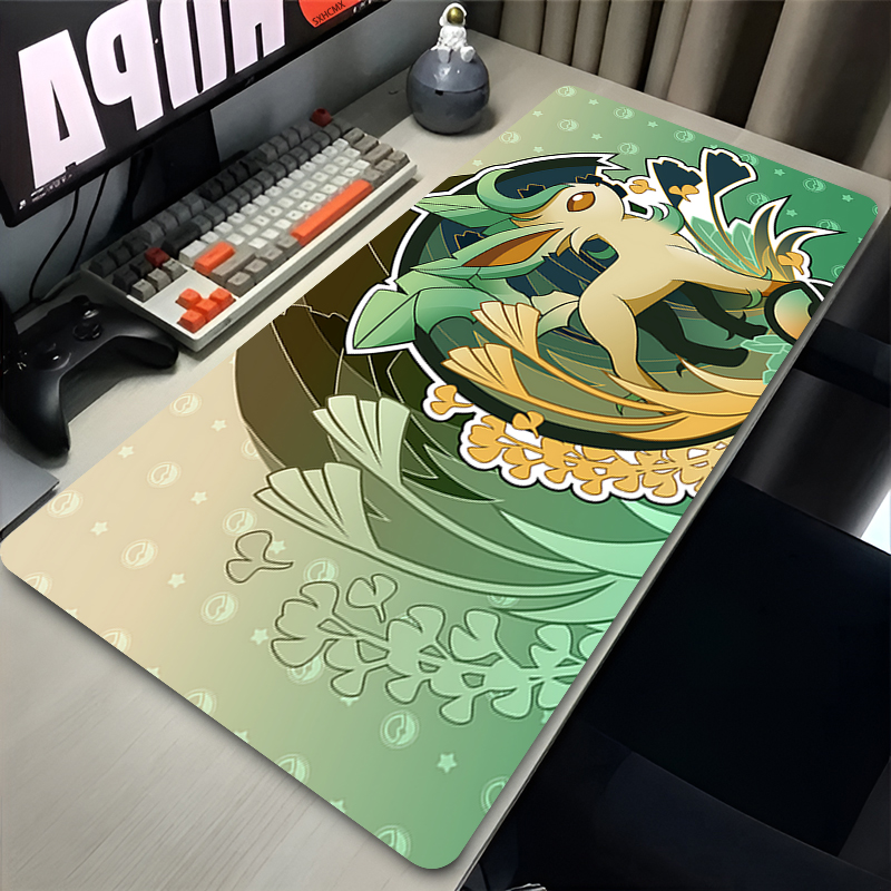 Mouse Pad Gamer P-pokemon Leaf - Gaming Keyboard Easy To Clean のレビューと価格